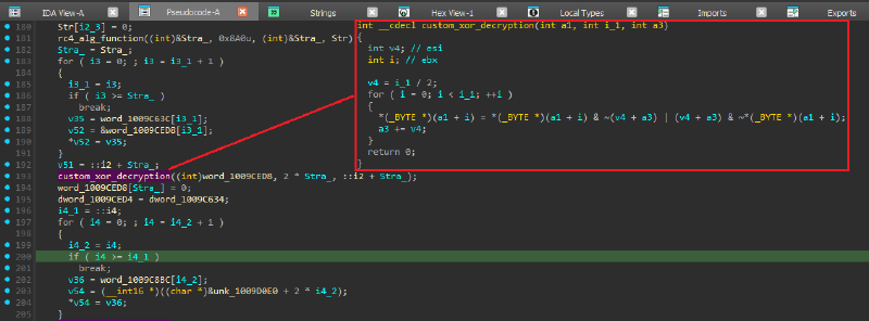 rc4 and postional-xor for configuration decryption