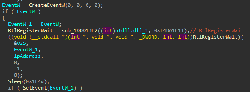 rtlregisterwait native api
